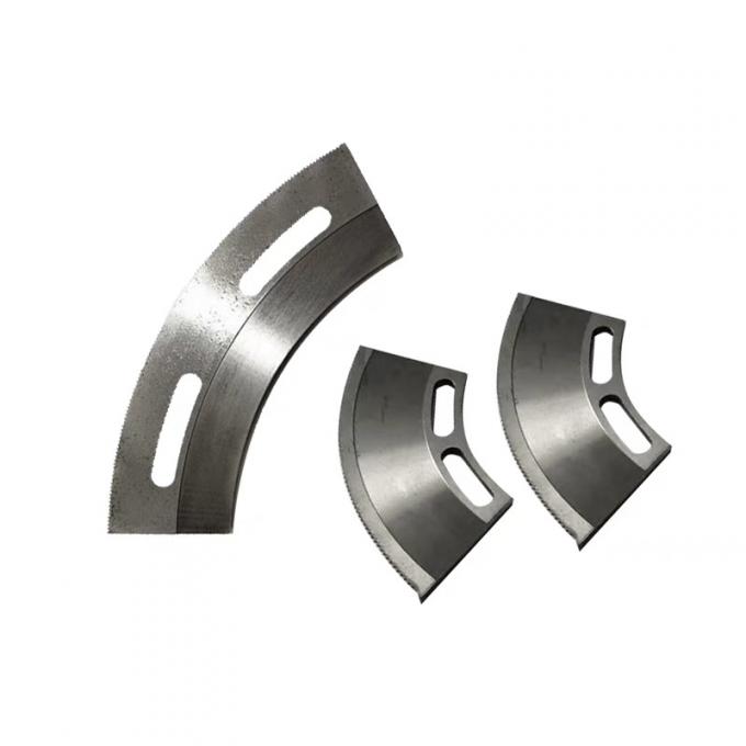 SKD-11 Walzplatten-Schlittenmesser OEM / ODM Bogenf&ouml;rmige Kartonboxmaschine Schilfblatt 1