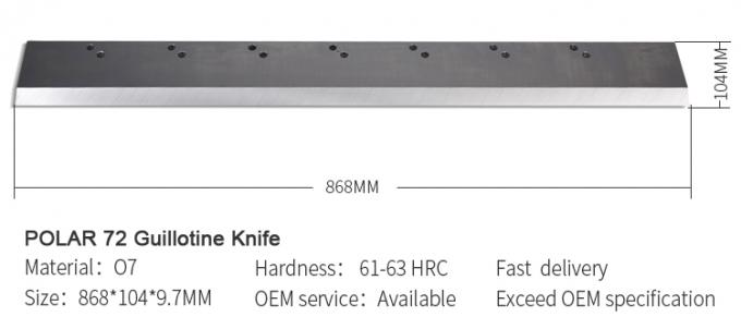 POLAR oder benutzerdefinierte Papierguillotine Schneidemaschine Blatt Papier Schneidemesser 2