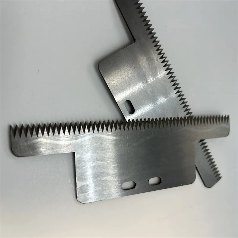Kunststoffpapier schneidende Messer Zähne schneidende Klinge Verpackung gezackte Zähne Säge Klinge 2