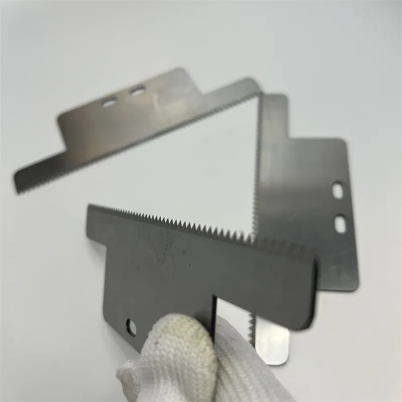 Kunststoffpapier schneidende Messer Zähne schneidende Klinge Verpackung gezackte Zähne Säge Klinge 3