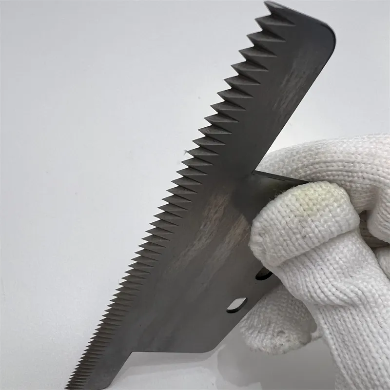 Kunststoffpapier schneidende Messer Zähne schneidende Klinge Verpackung gezackte Zähne Säge Klinge 4