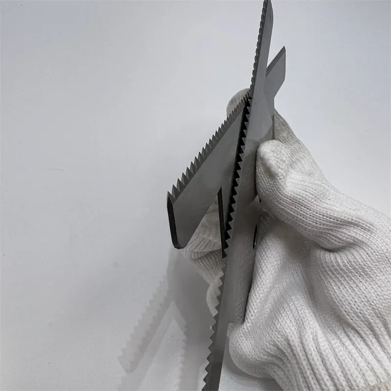 Kunststoffpapier schneidende Messer Zähne schneidende Klinge Verpackung gezackte Zähne Säge Klinge 5