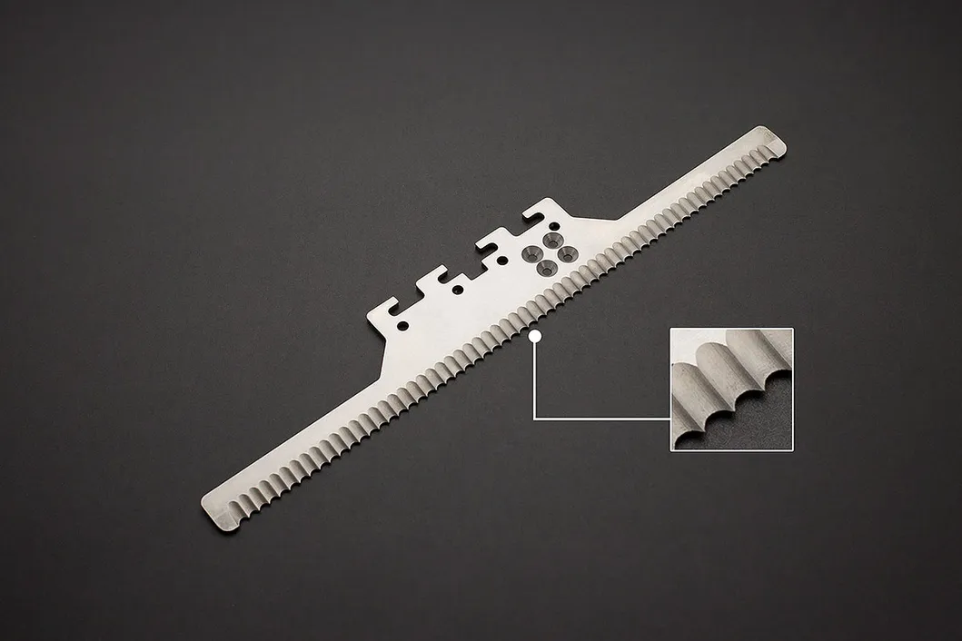 Kunststoffpapier schneidende Messer Zähne schneidende Klinge Verpackung gezackte Zähne Säge Klinge 9