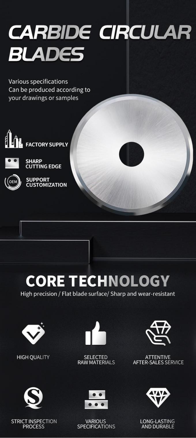 OEM / ODM Kreismesser Schnitt Gummiband Papierrohr Schnitt Runde Klinge 3