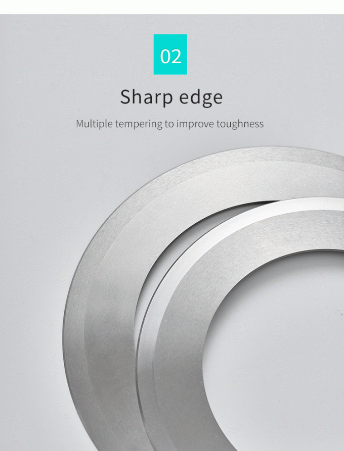 Hochpräzisions-Schneiden 130mm Industrielle Papierrollenband-Schneidemaschinenmesser Kreismesser-Schneidmesser 2