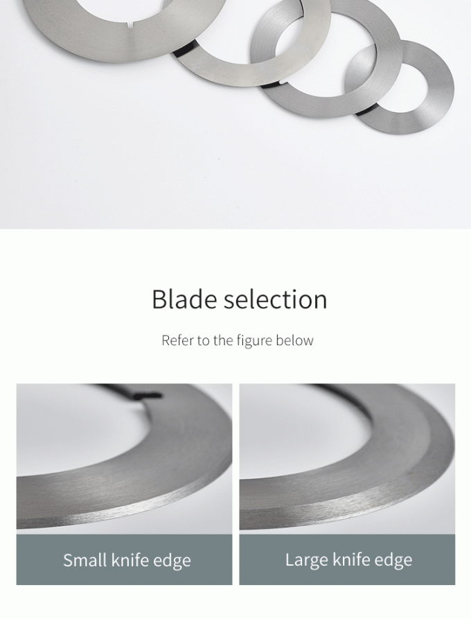 Hochpräzisions-Schneiden 130mm Industrielle Papierrollenband-Schneidemaschinenmesser Kreismesser-Schneidmesser 1