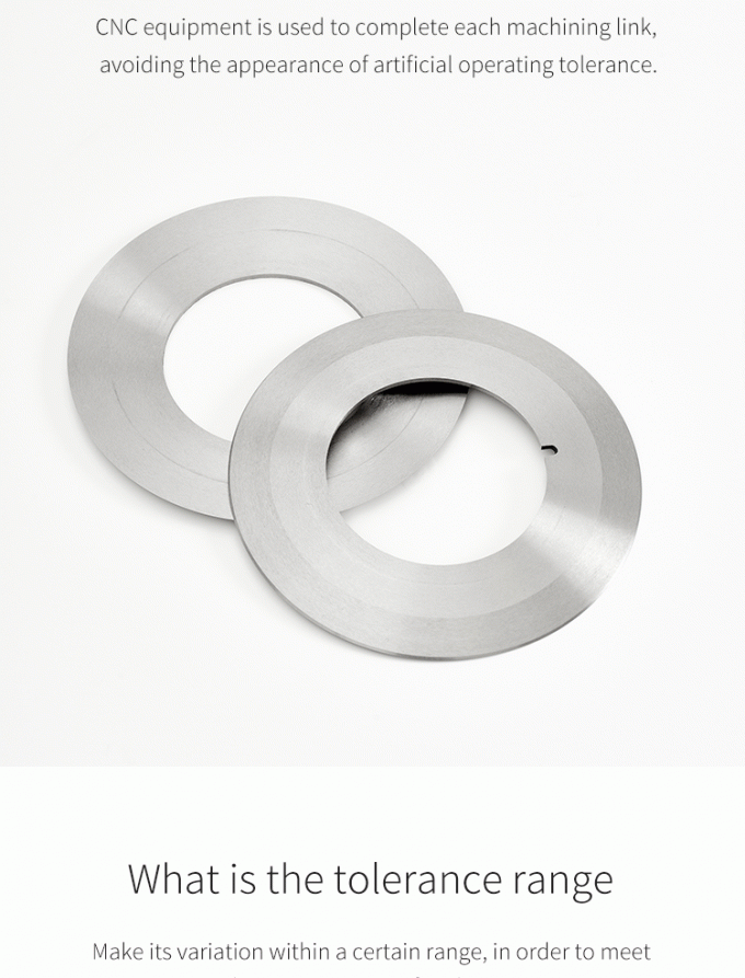 Hochpräzisions-Schneiden 130mm Industrielle Papierrollenband-Schneidemaschinenmesser Kreismesser-Schneidmesser 4